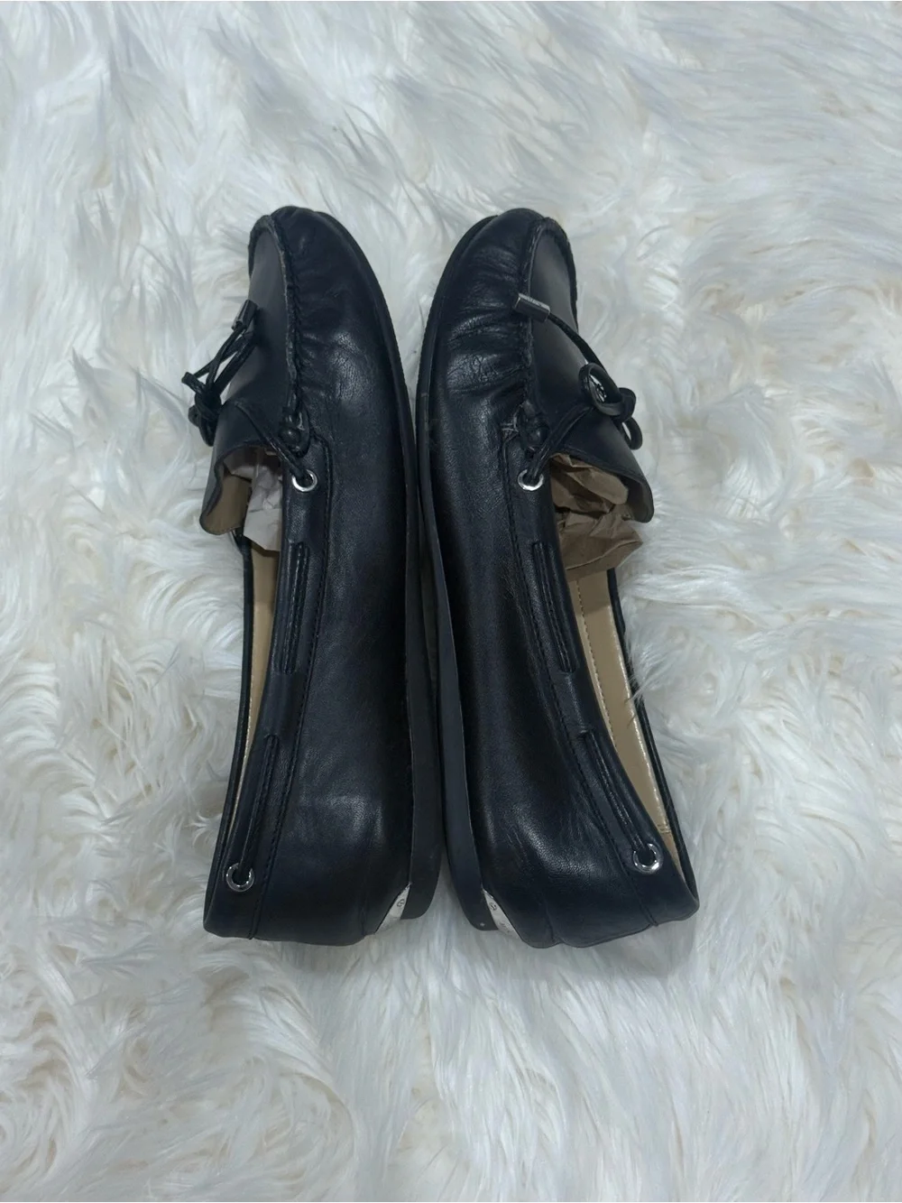 Michael Kors black leather Sutton Moccasins shoes